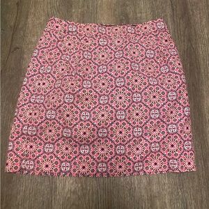 J. Crew cotton print skirt
